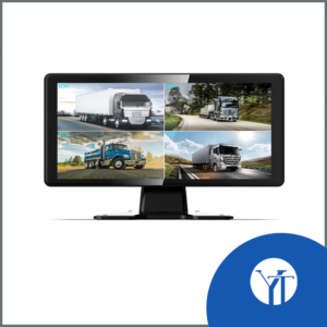 10.36 Inch HD Quad Monitor 4CH Car DVR Kit with Night Vision Rear View Camera and BSD