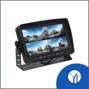 7-inch LCD Car Monitor with AHD Camera Support and 4ch BSD for Vehicle Monitoring System