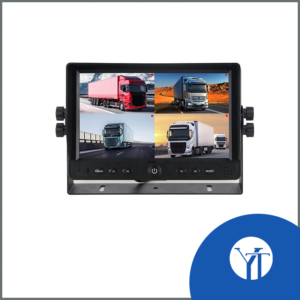 9-inch Ahd Monitor 6-channel Rear View Monitor LCD Car Truck Monitor Blind Spot Monitoring System, Support DVR 512G SD Card